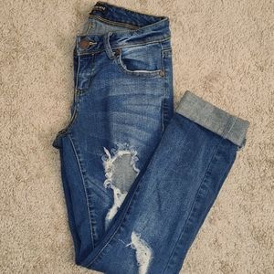 Fashion Nova boyfriend distressed jeans
